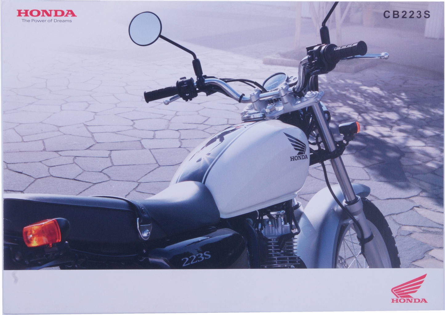 Brochure publicitaire japonaise Honda CB223S