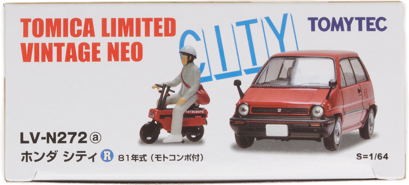 Figurine Honda City Red + Motocompo 81
