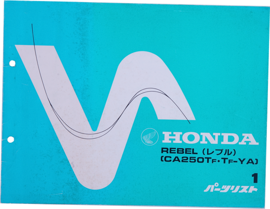 Manuel Piéces détachées Honda Rebel CA250Tf-Ya