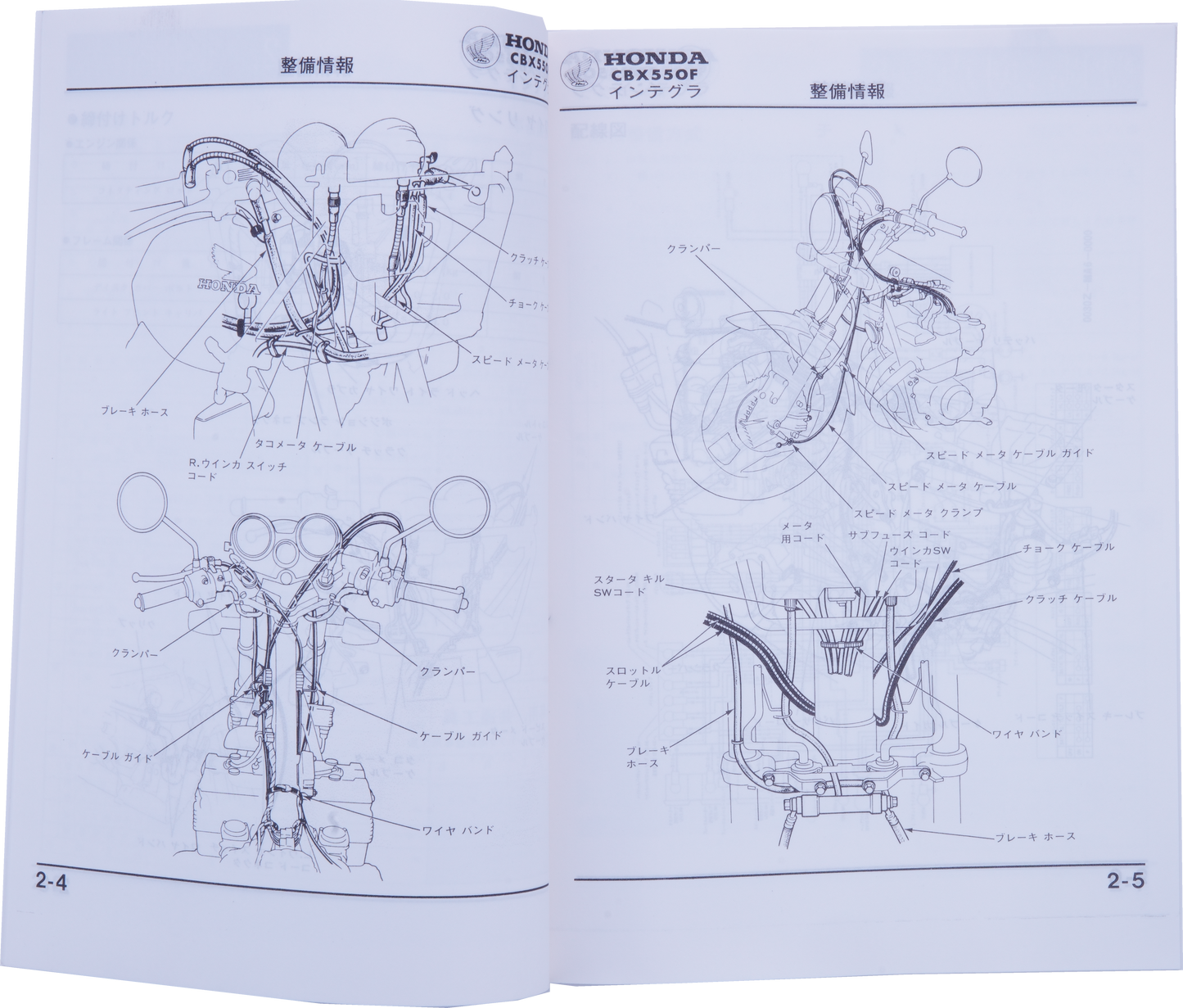 Manuel d'atelier Honda CBX 550 F integra