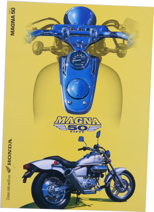 Brochure publicitaire japonaise Honda Honda Magna 50