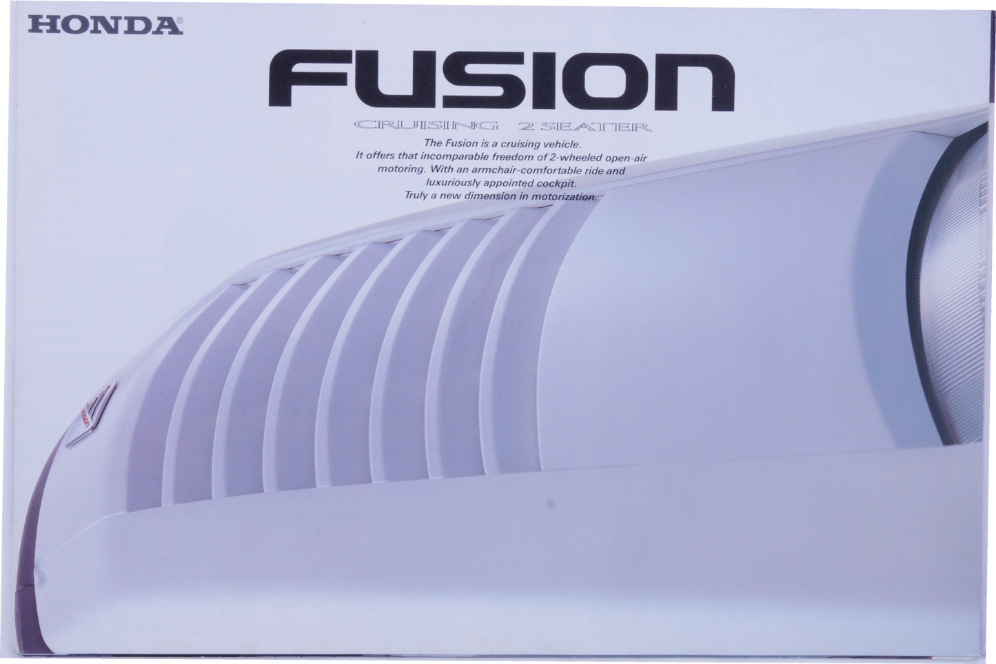 Brochure publicitaire japonaise Honda Fusion