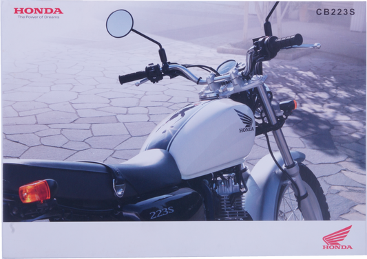 Brochure publicitaire japonaise Honda CB223S