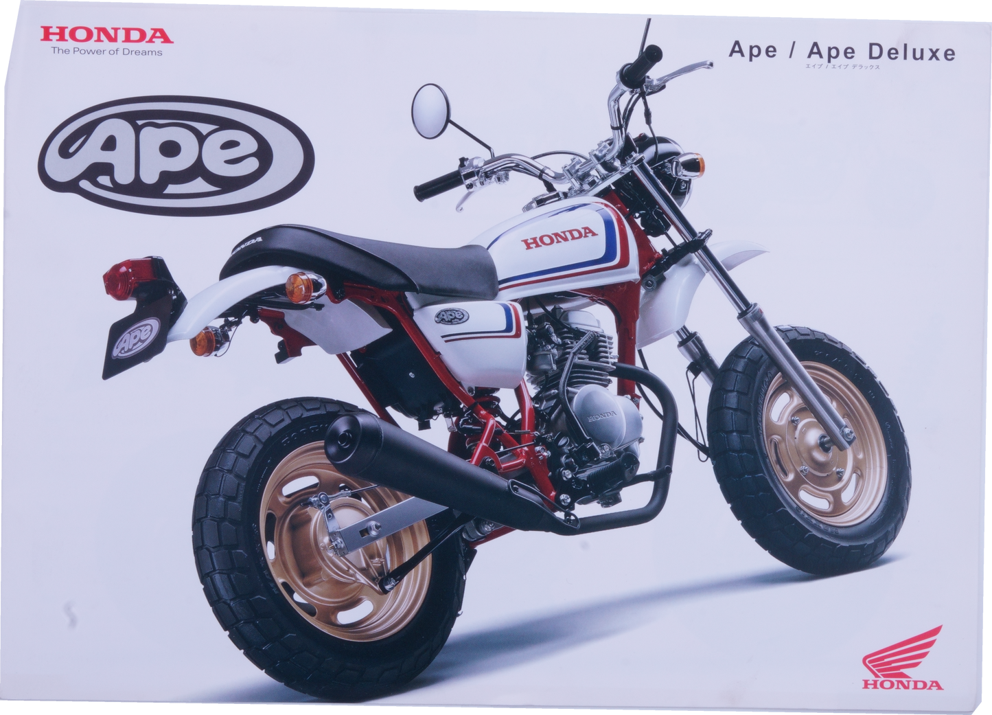 Brochure publicitaire japonaise Honda APE deluxe