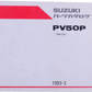 Brochure piéce détaché Suziki PV50