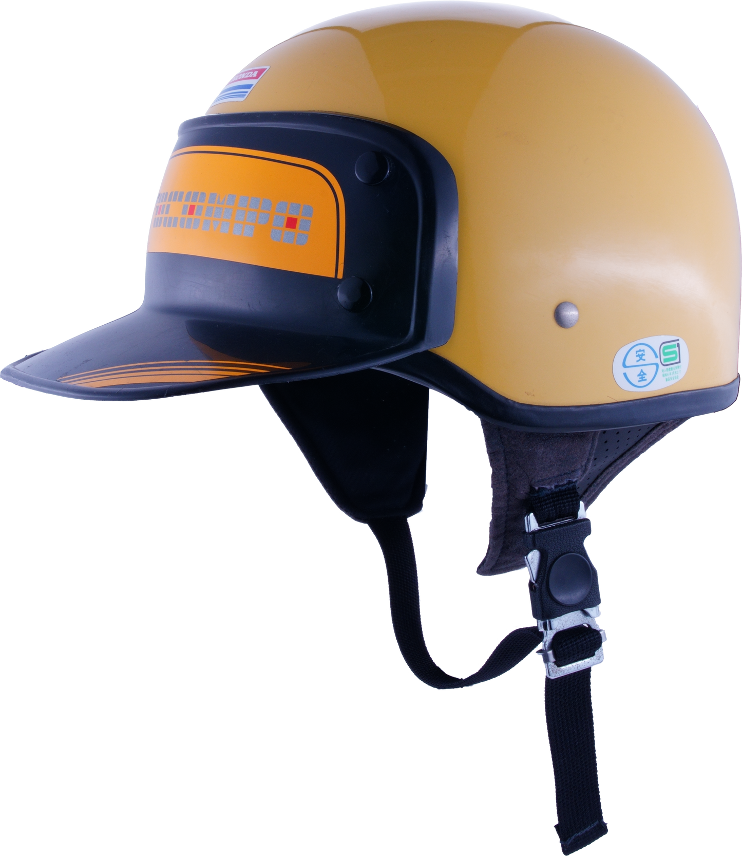 Casque Honda acces shoei Motocompo Jaune ( option rare)