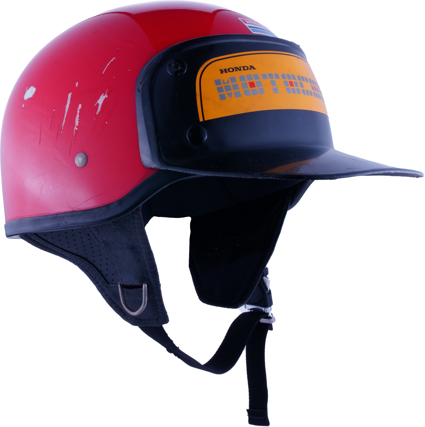 Casque Honda acces shoei Motocompo Rouge ( option rare)