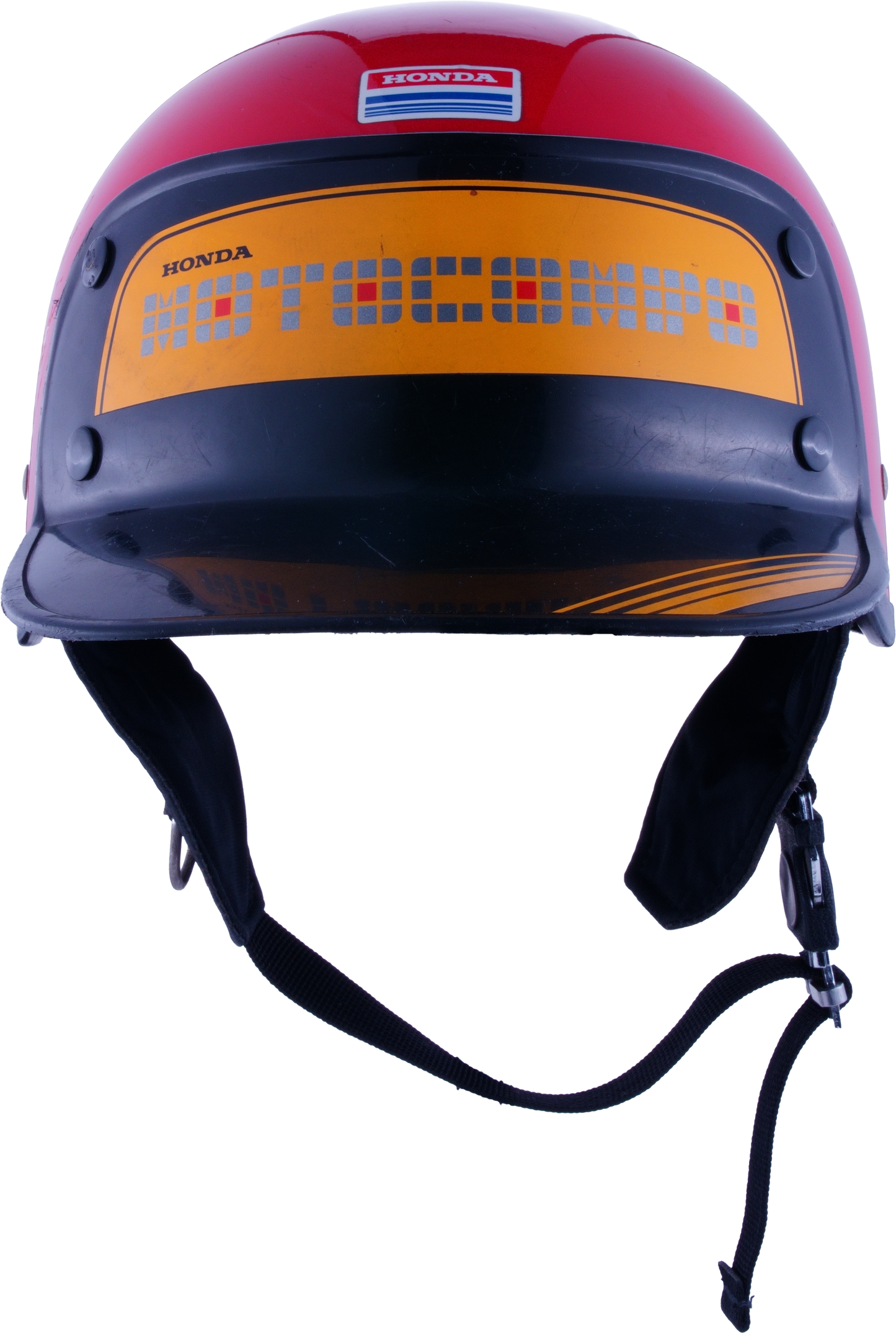 Casque Honda acces shoei Motocompo Rouge ( option rare)