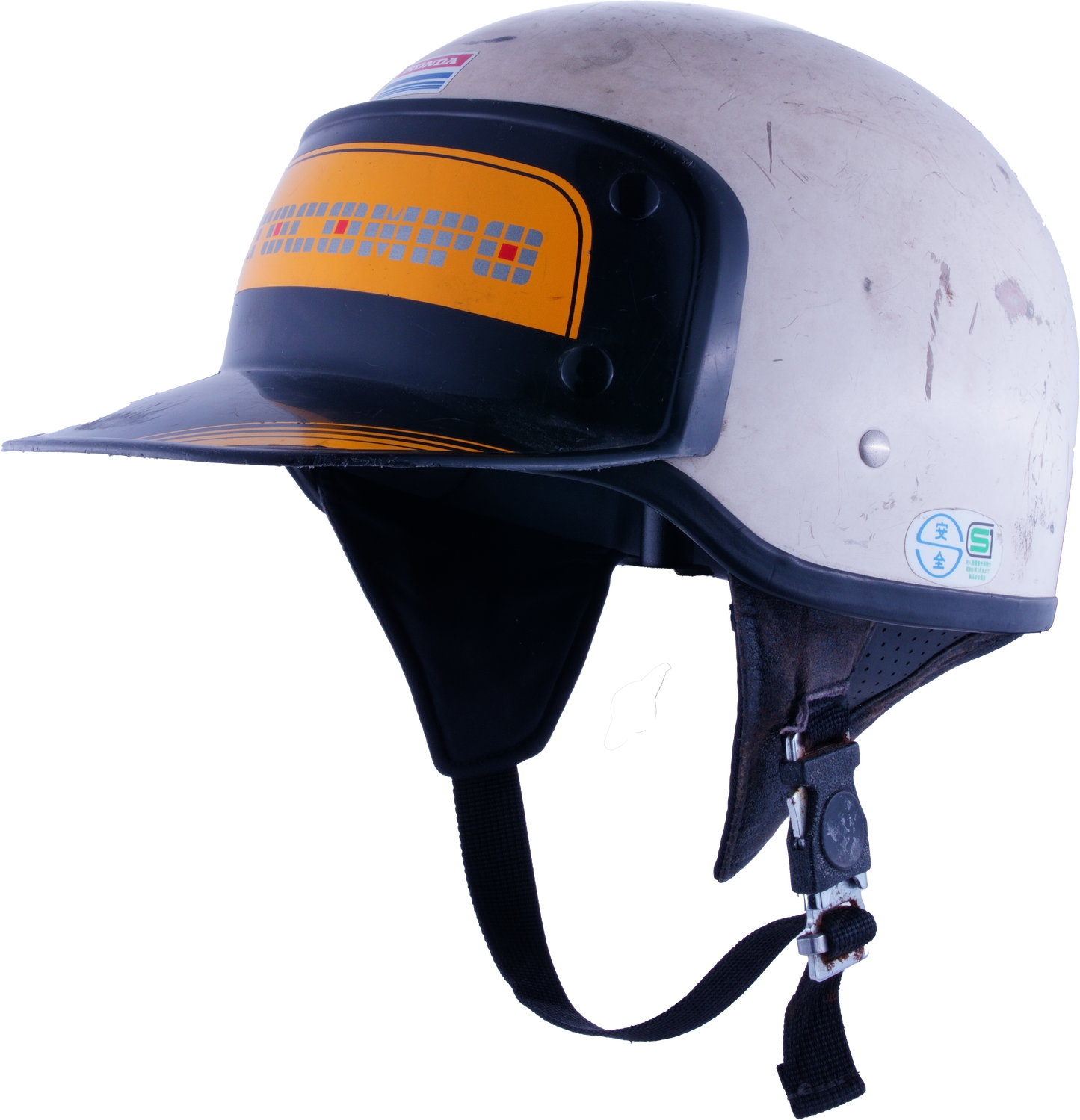 Casque Honda acces shoei Motocompo Blanc ( option rare)