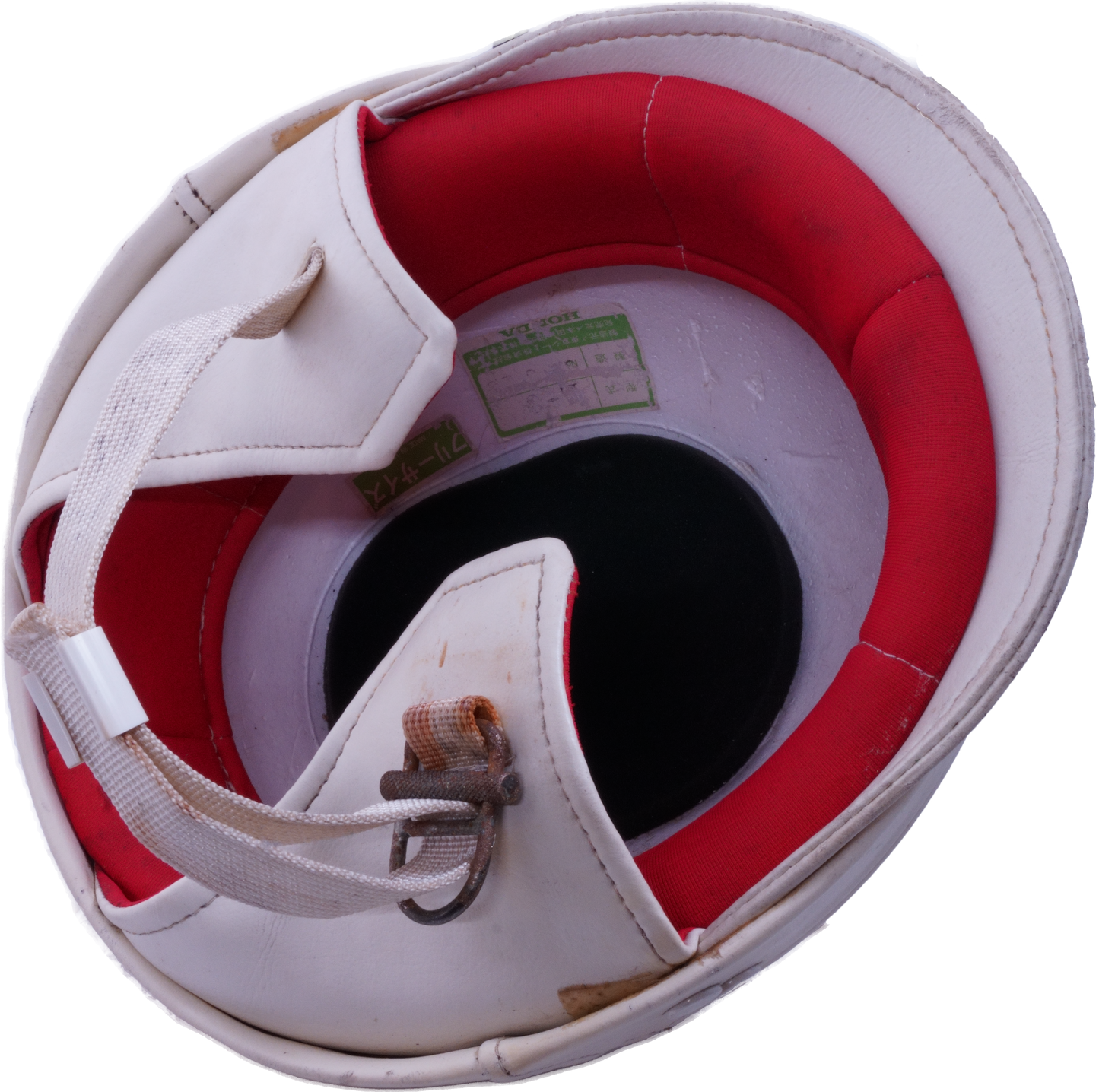Casque Honda acces Dax blanc et rouge