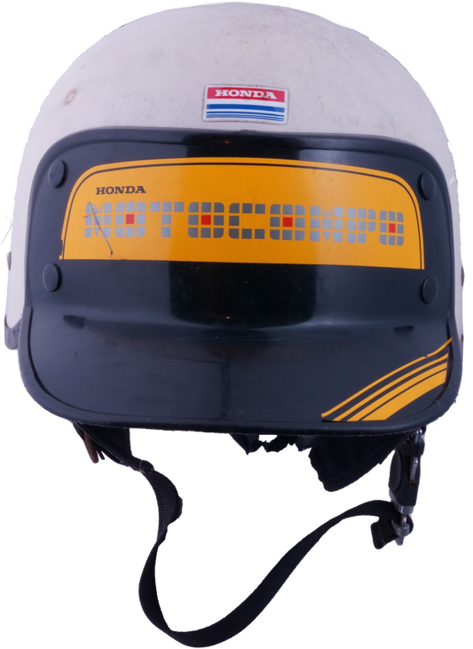 Casque Honda acces shoei Motocompo Blanc ( option rare)
