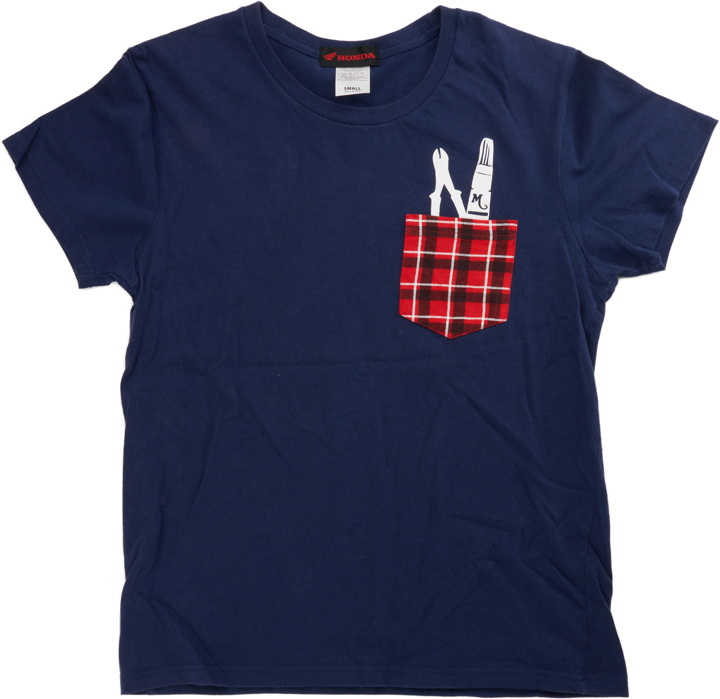 T-shirt Honda Monkey tartan occasion