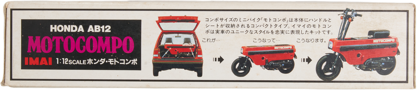 Maquette 1/12 Imai vintage Motocompo rouge vintage imai