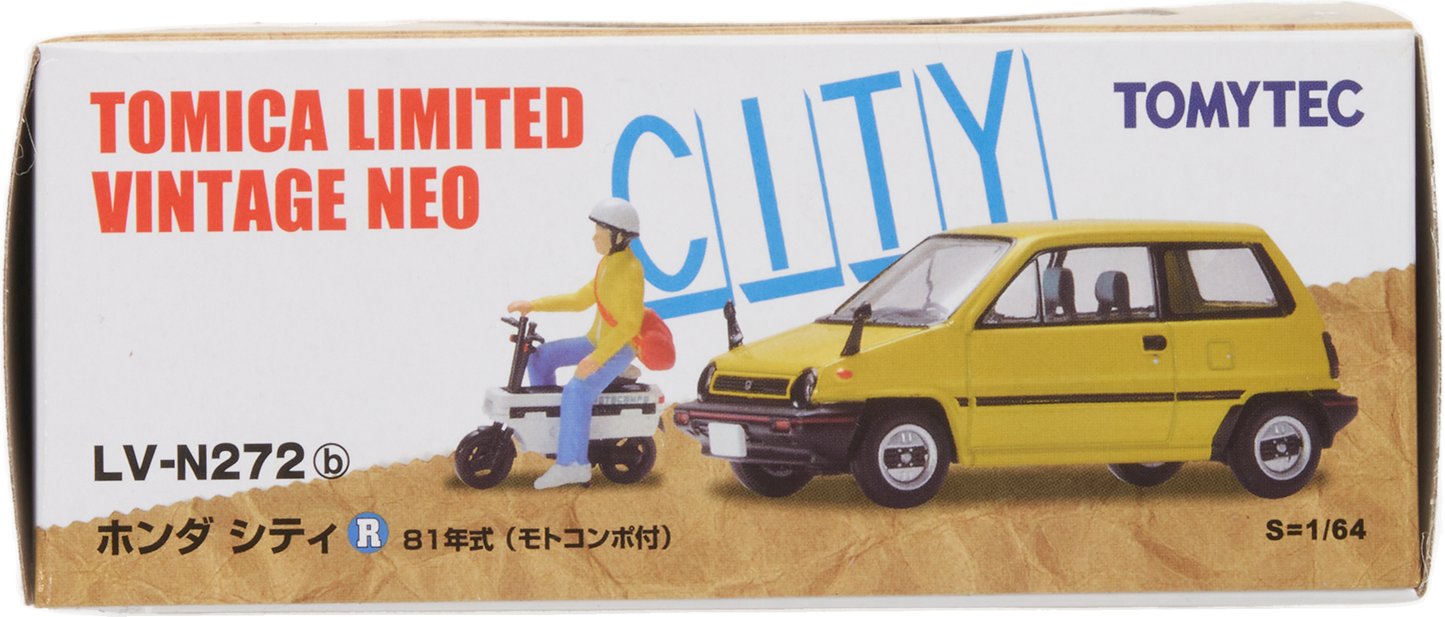 Figurine Honda City yellow+  Motocompo 81