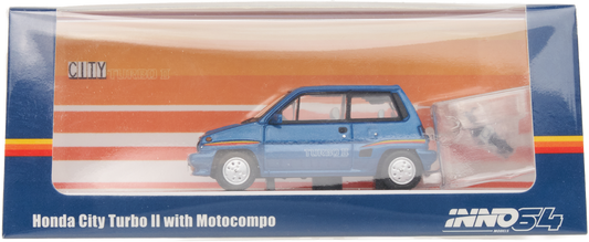 Voiture Honda City turbo 2 bleu+  Motocompo 81