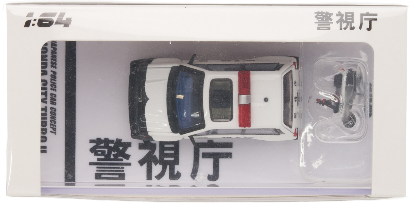 Voiture Honda City turbo 2 Police+  Motocompo 81